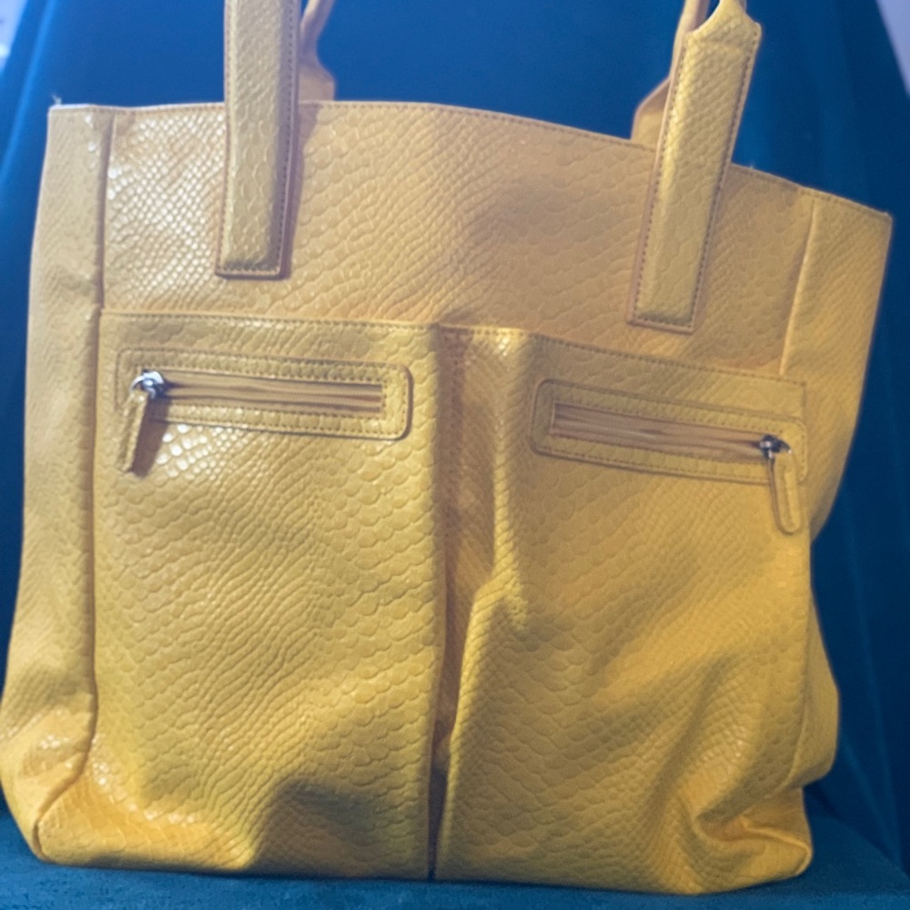 Yellow Neiman Marcus tote